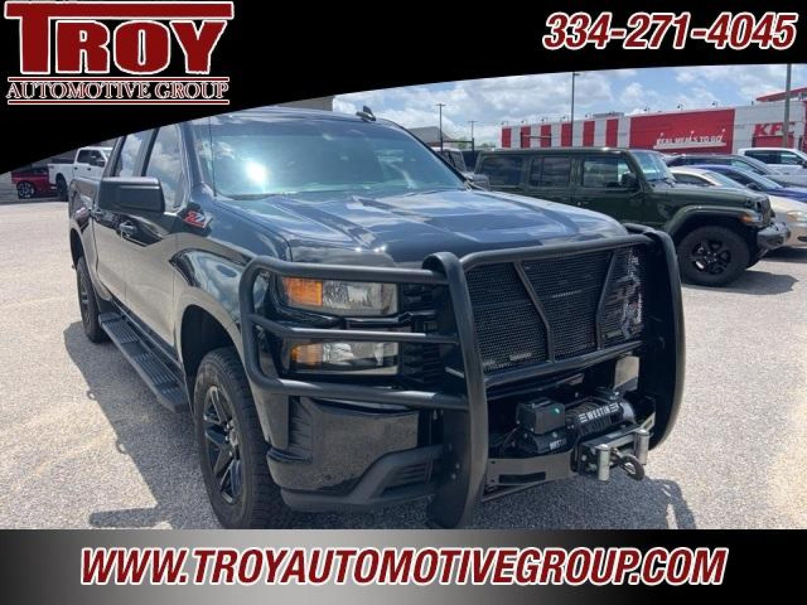 2021 Black /Jet Black Chevrolet Silverado 1500 Custom Trail Boss (3GCPYCEF1MG) with an EcoTec3 5.3L V8 engine, Automatic transmission, located at 6812 Atlanta Hwy, Montgomery, AL, 36117, (334) 271-4045, 32.382118, -86.178673 - 1-Owner!!<br>Full Police Package Truck!!<br>Lights-Sirens-CB!!<br>HDX Brush Guard!!<br>Winch!!<br>Flip Up Bedcover!! - Photo #6